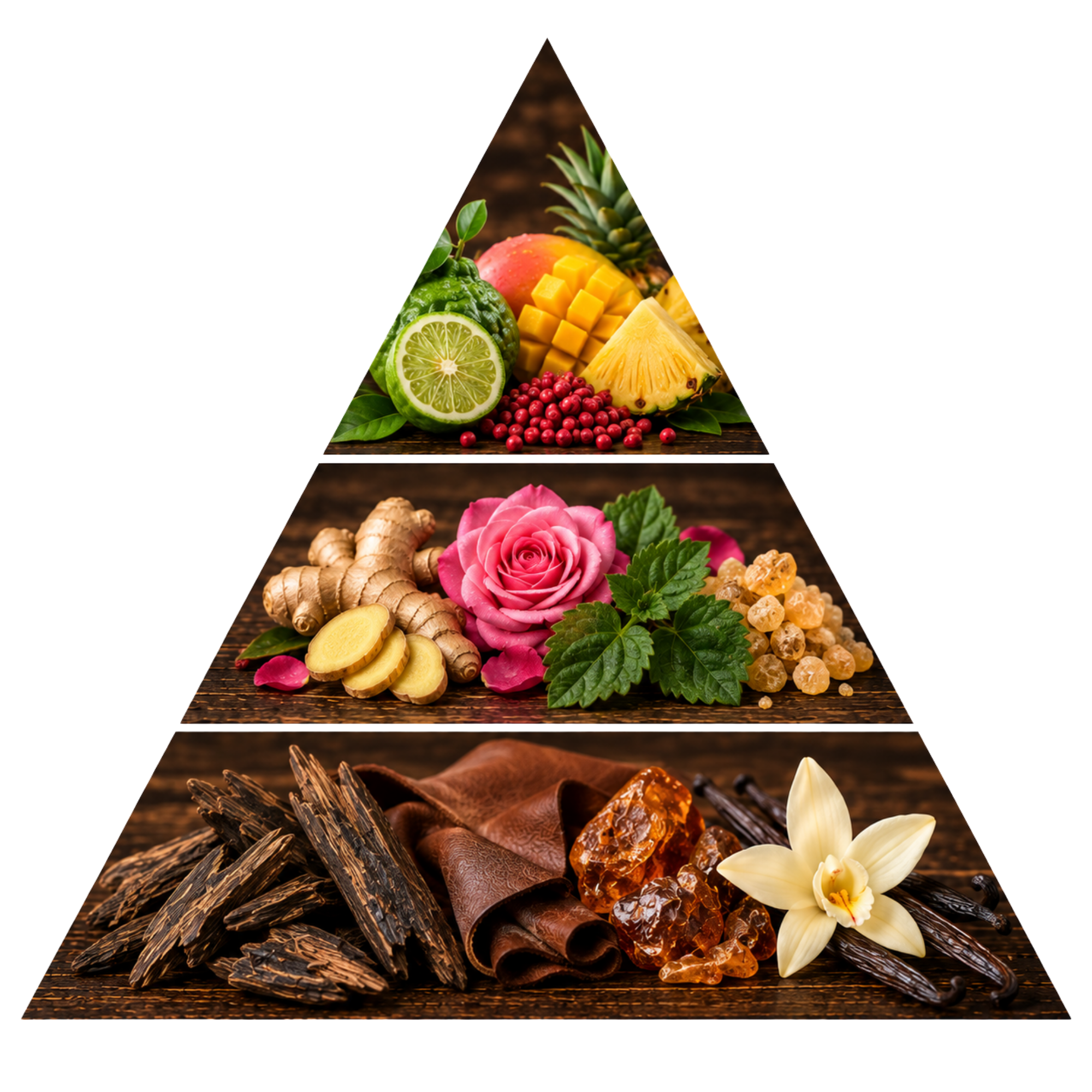Attar Al Khas — scent notes pyramid